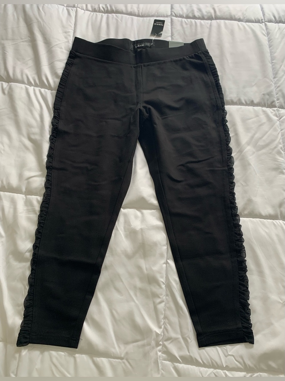 New Torrid BLK ROUCHED MESH LUXE LEGGINGs Torrid Size 2R